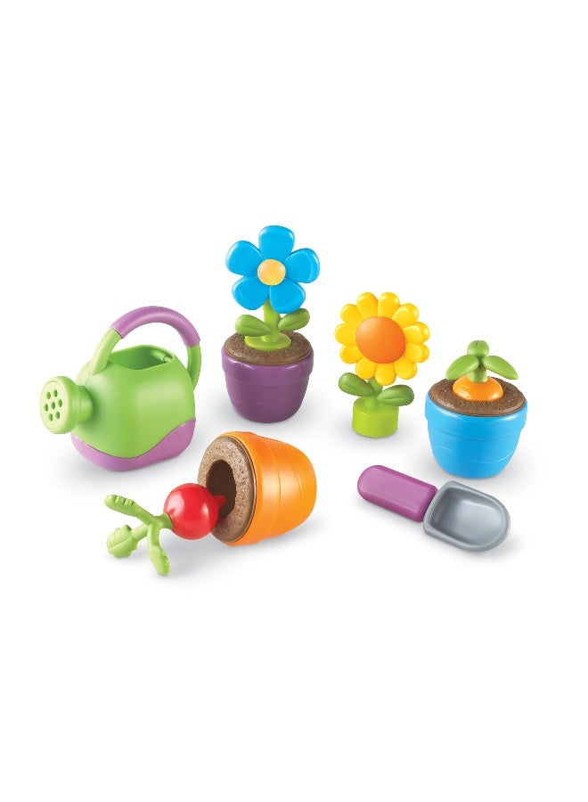 Learning Resources مجموعة حديقة نيو سبراوتس جرو إت! (مجموعة مكونة من 9 قطع، بلاستيك ناعم، للأعمار من 2 وما فوق) - Image 3
