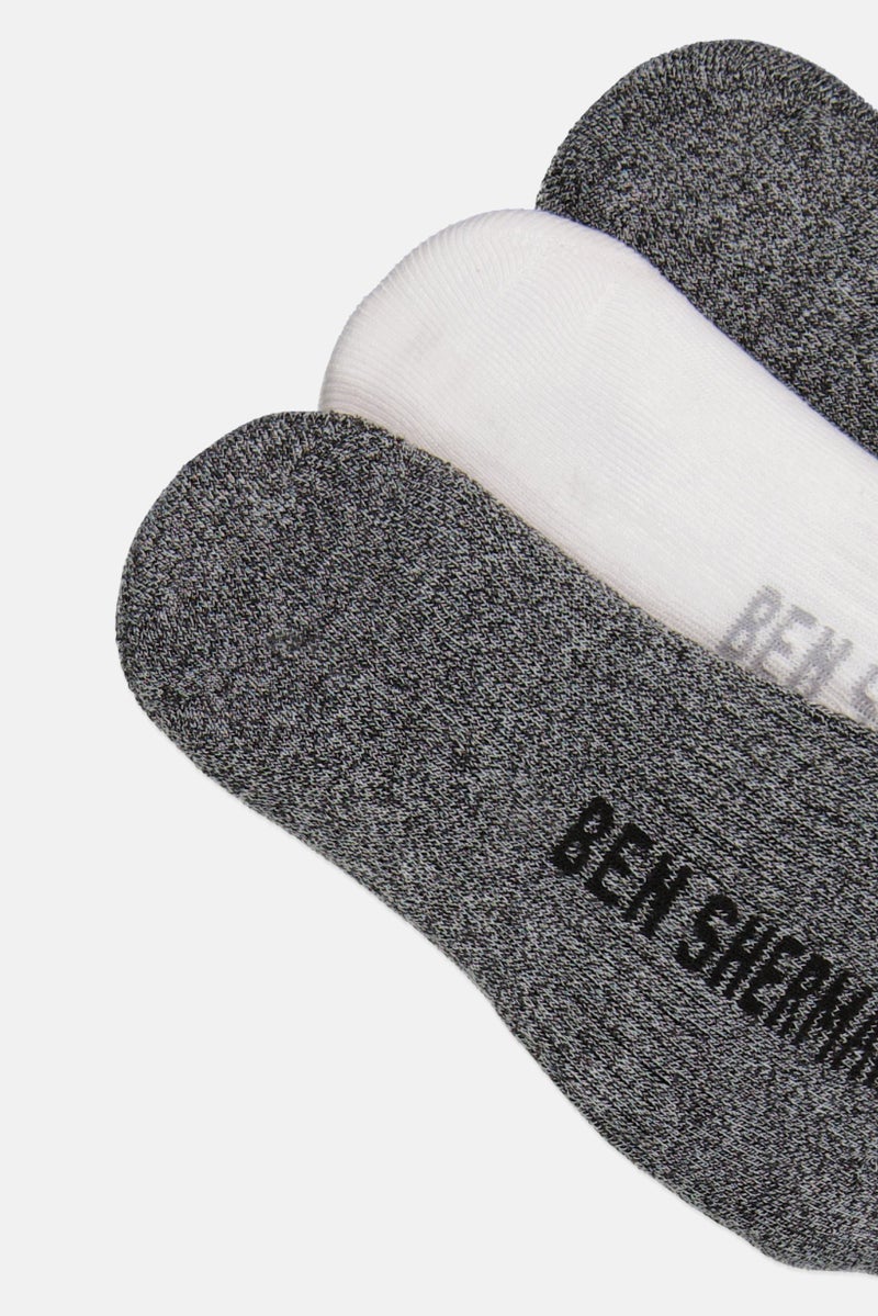 Ben Sherman Men 8 Pairs Brand Logo No Show Cut Socks, Multicolor  - Image 3
