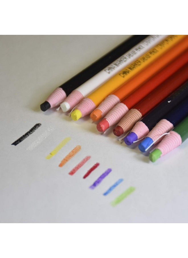 China Marker Box Of 12 (Orange) Pull String Grease Pencil Peeloff Paper Wrapped Wax Pencil For Marking Smooth Surfaces Including Plastic Metal Ceramics Garments & Polished Stone