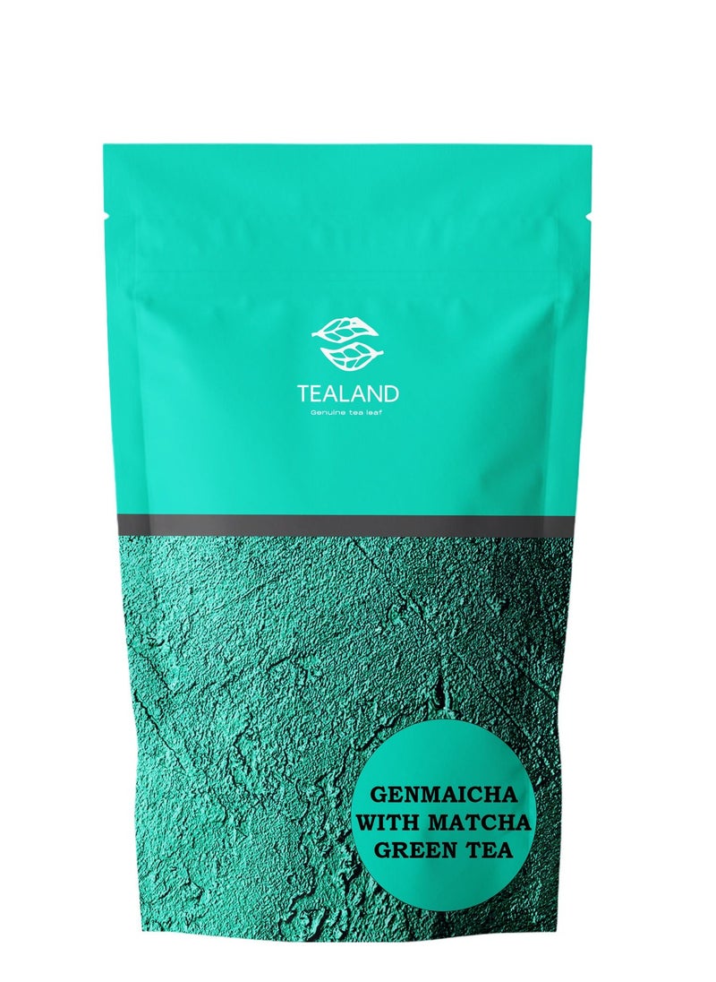 Tealand - Green Tea Genmaicha with Matcha Herbaceous Astringent Thirst Quenching Genuine & Antioxidant Rich - Image 1