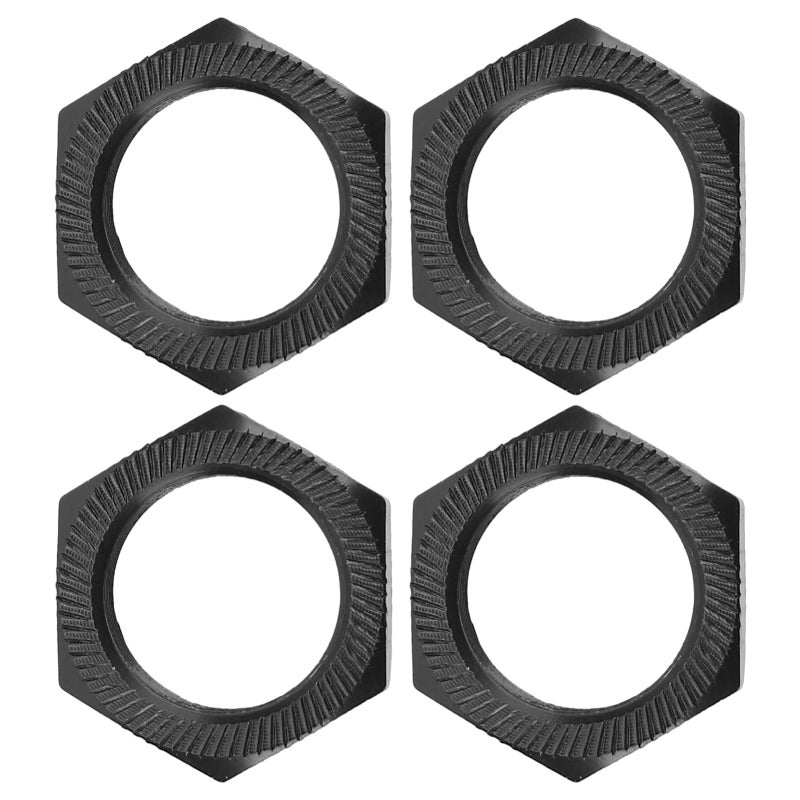 RC Car Wheel Nuts: 24mm Black Aluminum Alloy Hub Nut - Stable Wear-Resistant Structure Lightweight Design for RC Car Upgrade & Maintenance - Image 2