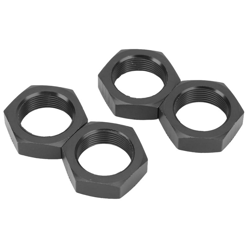 RC Car Wheel Nuts: 24mm Black Aluminum Alloy Hub Nut - Stable Wear-Resistant Structure Lightweight Design for RC Car Upgrade & Maintenance - Image 5