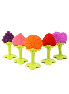 BabyGo Silicone Bpa Free Natural Organic Nipple Teethers For Newborn Infant Babies (1 Pcs) (Multicolor)  - Image 2