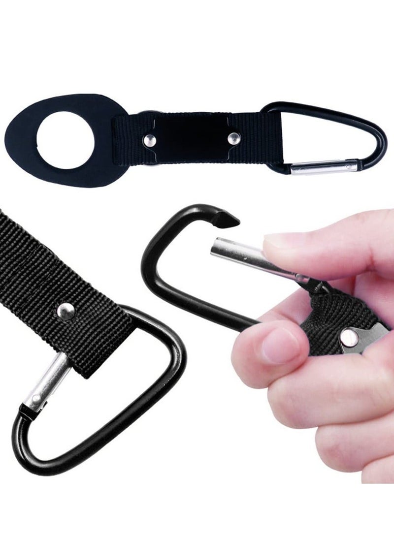 Y&D Portable Silicone Water Bottle Buckle, 6 PCS Outdoor Convenient Carrying Clip Hook Holder with D-Ring for Camping Hiking Traveling Bike Daily Use - Image 3
