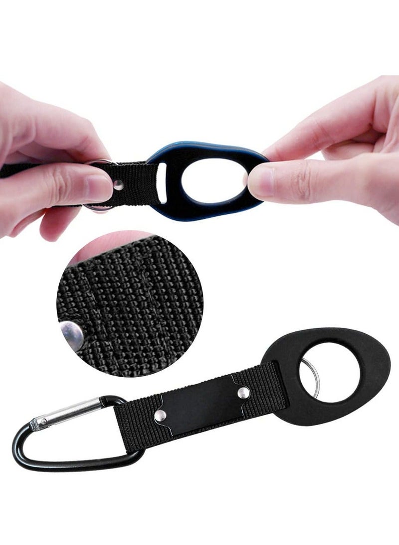 Y&D Portable Silicone Water Bottle Buckle, 6 PCS Outdoor Convenient Carrying Clip Hook Holder with D-Ring for Camping Hiking Traveling Bike Daily Use - Image 4