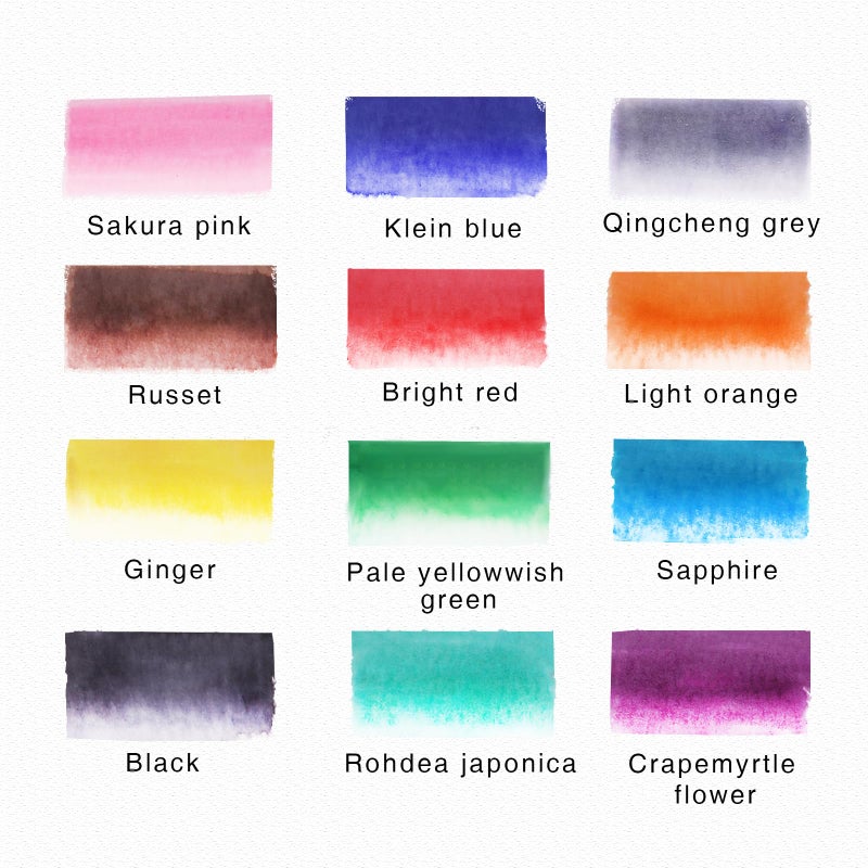 TOSHARE 12 Colors Blendable Watercolor Markers for Adults 2025 Professional Double Tip Paint Pens with 1 Water Brush Pen Water Based Coloring Pens Drawing Markers Set with Flexible Brush Tip - Image 2