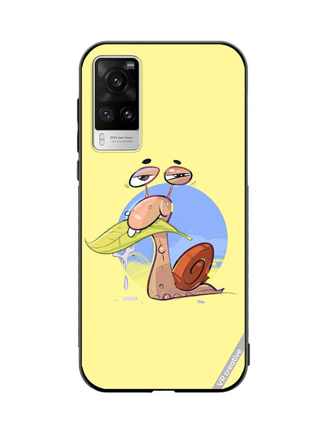VR CREATIVE Protective Case Cover For Vivo X60 Pro Chill Snail Design Multicolour - Image 1