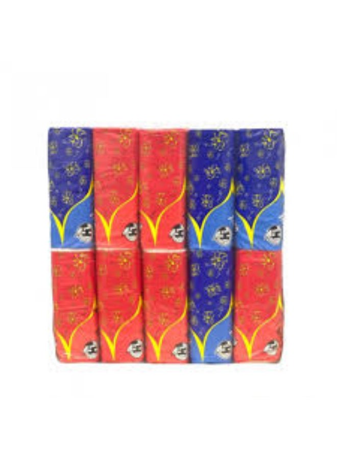 Facial Tissues & Sayef - Pack of 10 with 300 Unscented White Single Sheets, Perfect for Daily Use and Personal Hygiene
