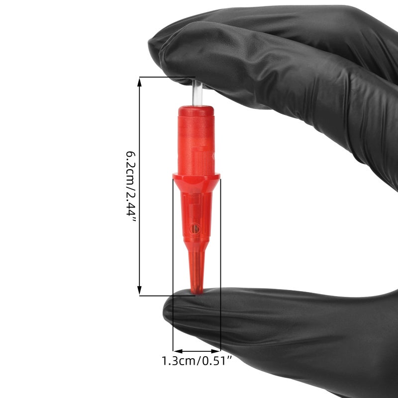 Ballpoint Pen Tattoo Cartridges with Membrane 10pcs Apprentice Cartridge Tattoo Needles with Ball Point for Pen Tattoo Dotwork Drawing Practice on Papers for Beginners and Artists - Image 2