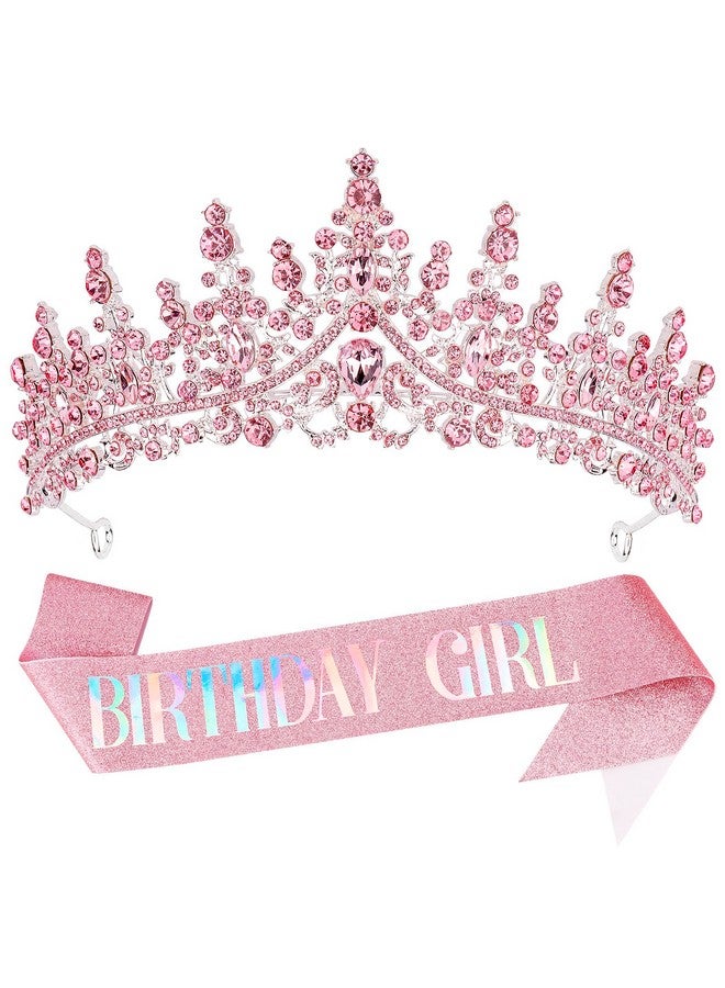 كوسايد COCIDE "حزام وتاج عيد ميلاد للفتيات في عيد الميلاد للنساء، وشاح عيد ميلاد من الكريستال للنساء، ديكور حفلات كهدية عيد ميلاد سعيد، ملحقات حفلات - Image 1