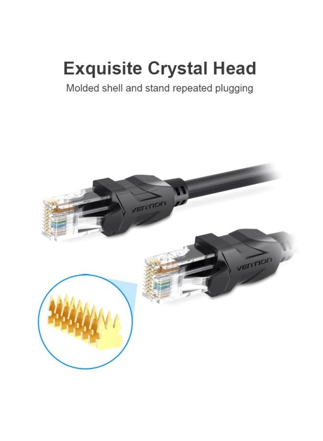 NIBEMINENT Cat 6 Ethernet Network Cable Black - Image 5