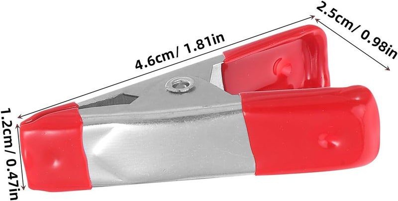 Garneck 30pcs Heavy Duty Metal Spring Clamps with 2-inch Crocodile Clips for Woodworking, Tent Awning, Photography Backdrops, and Home Improvement Projects - Image 2