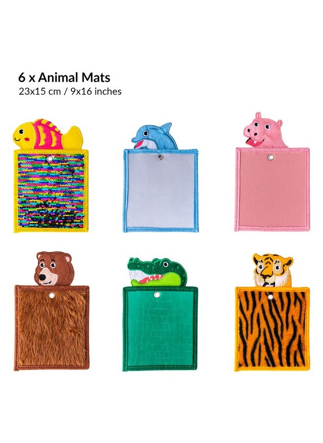 Sensory Mats Texture Children | Sensory Tiles For Kids | Sensory Pads For Autistic Children | Helps With Sensory Seeking Kids | Playful Learning Toys For Toddlers