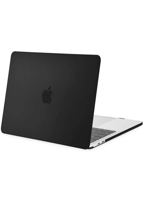 MacBook Air 13 inch Case A2337 M1 A2179 A1932 Hard Shell Case Cover Compatible with MacBook Air 13 inch with Retina Display & Touch ID 2018 /2022 Black