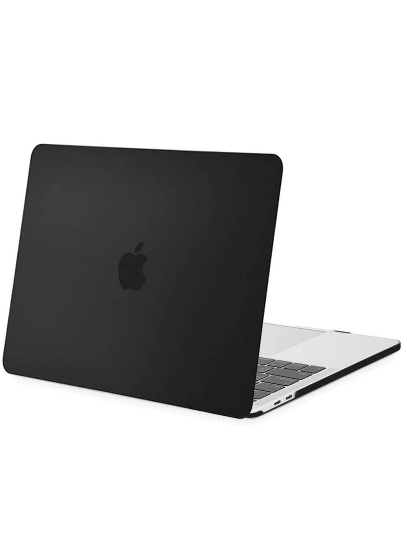 Generic - MacBook Air 13 inch Case A2337 M1 A2179 A1932 Hard Shell Case Cover Compatible with MacBook Air 13 inch with Retina Display & Touch ID 2018 /2022 Black - Image 1