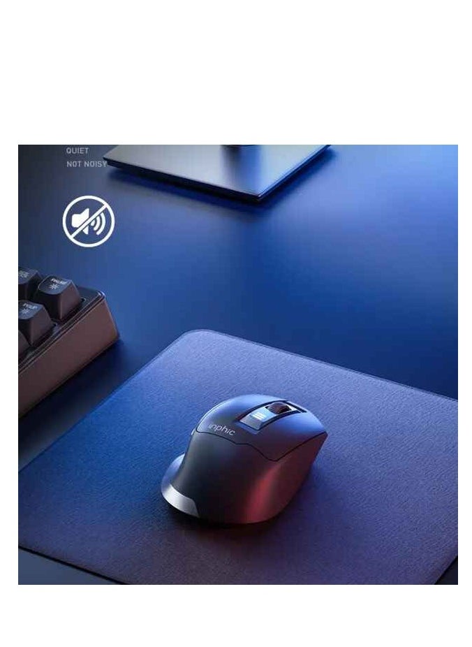 inphic Inphic M9 Wireless Mouse USB 2.4G 2400 DPI Grey  - Image 5