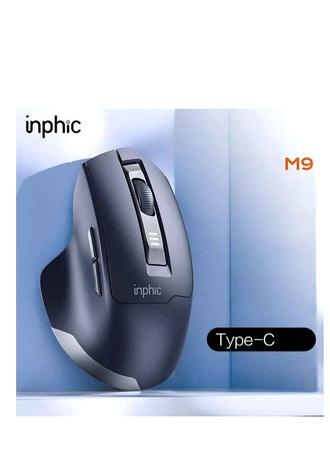 inphic Inphic M9 Wireless Mouse USB 2.4G 2400 DPI Grey  - Image 3