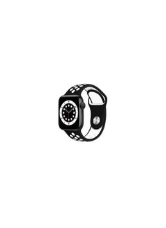 Apple Watch 41mm / 40mm / 38mm Replacement Band Silicone Strap Sport Wrist Band Replacement Smart Watch Band Black/WhiteApple Watch 41mm / 40mm / 38mm Replacement Band Silicone Strap Sport Wrist Band Replacement Smart Watch Band Black/White