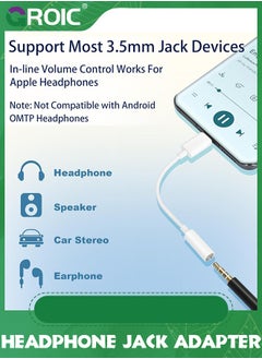 GROIC USB C to 3.5mm Female Headphone Jack Adapter 2 Pack, Type C to Aux Audio Dongle Cable Cord Compatible with iPhone 15 16 Series, Pixel, Galaxy S23/S22/S21 Ultra Headphone Adapter  - Image 5