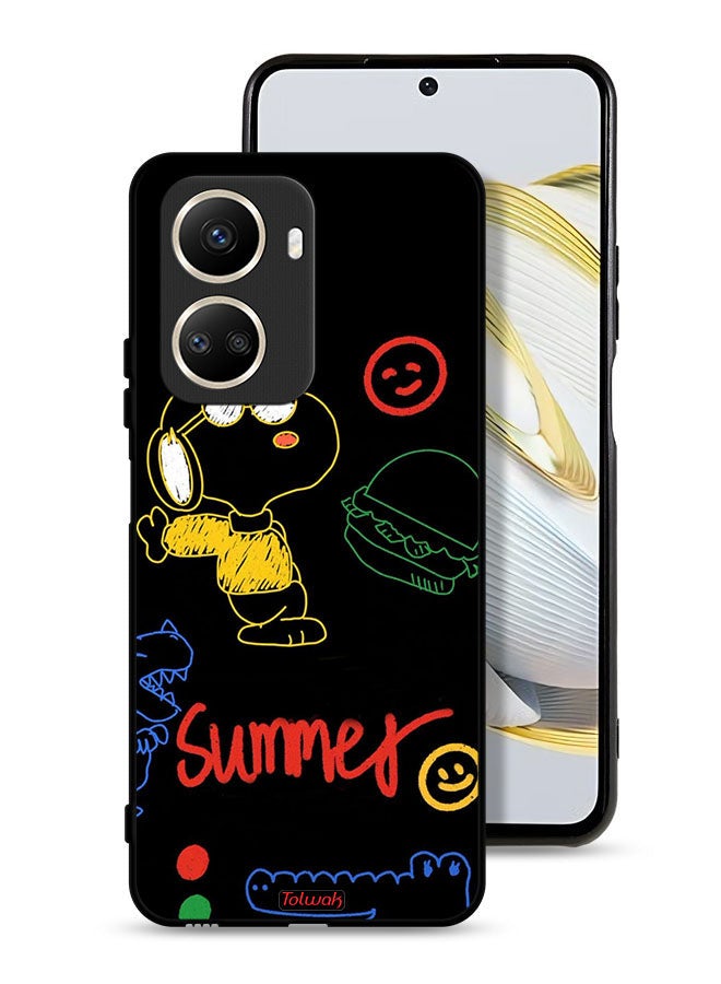 Tolwak Huawei nova 10 SE Protective Case Cover Summer Sticker - Image 1