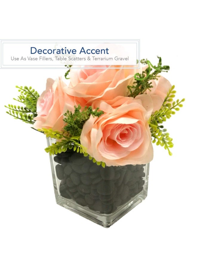 MirageBotanics 1-2Kg River Rocks for Landscaping, 1.0-3.0cm Black Pebbles for Garden Design, Hand-Picked Smooth Stones for Fish Tank, Flower Pots, Indoor Water Fountains, Pathways, Backyard - Image 3