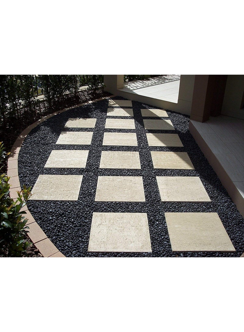 MirageBotanics 1-2Kg River Rocks for Landscaping, 1.0-3.0cm Black Pebbles for Garden Design, Hand-Picked Smooth Stones for Fish Tank, Flower Pots, Indoor Water Fountains, Pathways, Backyard - Image 2