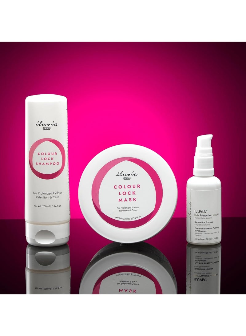 إلوفيا مجموعة قفل الألوان لتعزيز حماية الألوان (مناسبة أيضًا للشعر المعالج بالألوان)، 200mL، خالية من الكبريتات || خالية من الفثالات || بارابين خالية - Image 5