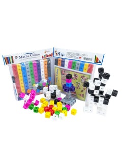 StepsToDo StepsToDo Math Cubes & Face Plates (Pack Of 400). Foundation Kit. With Activity Guide & Pen. Number Building Block. Counting Interlinking Cubes. Creative Fun And Learn For 3+ Years,Multicolor  - Image 1