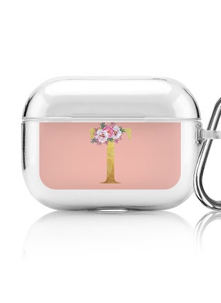 Classic Clear printed Case for Apple AirPods Pro 2nd Generation Thin Transparent Cover - Custom Monogram Initial Letter Floral Pattern Alphabet - T (Rose Pink ) - pzsku/Z870063EFC48D61674AD4Z/45/_/1697116385/5d6df10c-f259-4f79-a4ff-2e107b581556