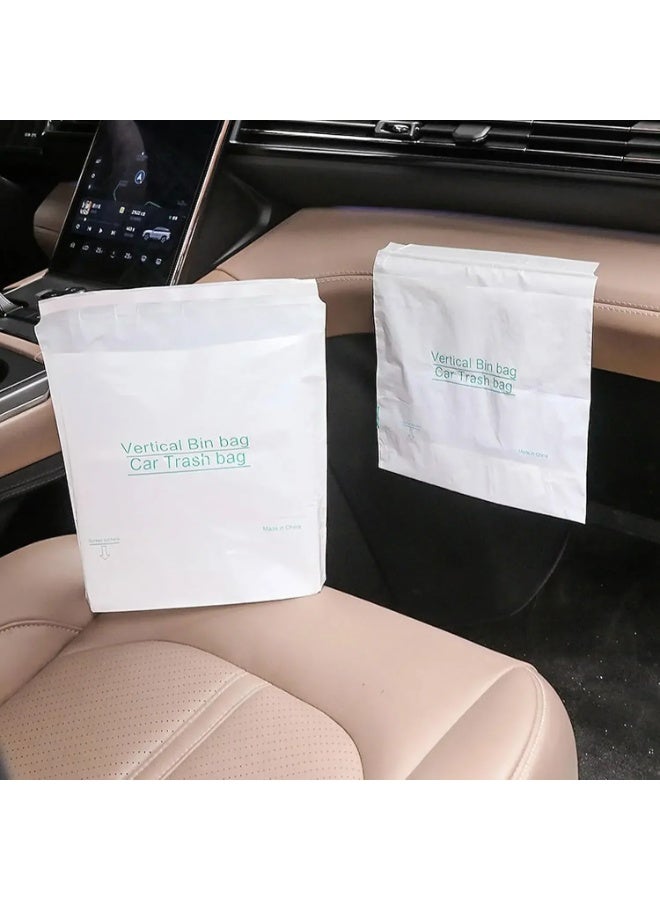 100PCS Self-Adhesive Disposable Trash Bags for Car, Home & Office - Thick, Waterproof & Leak-Proof - Image 4