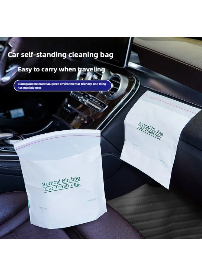 100PCS Self-Adhesive Disposable Trash Bags for Car, Home & Office - Thick, Waterproof & Leak-Proof - Image 3