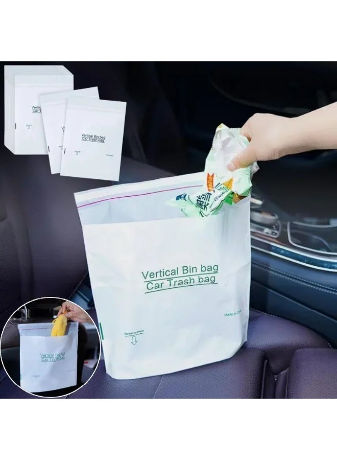 100PCS Self-Adhesive Disposable Trash Bags for Car, Home & Office - Thick, Waterproof & Leak-Proof - Image 5