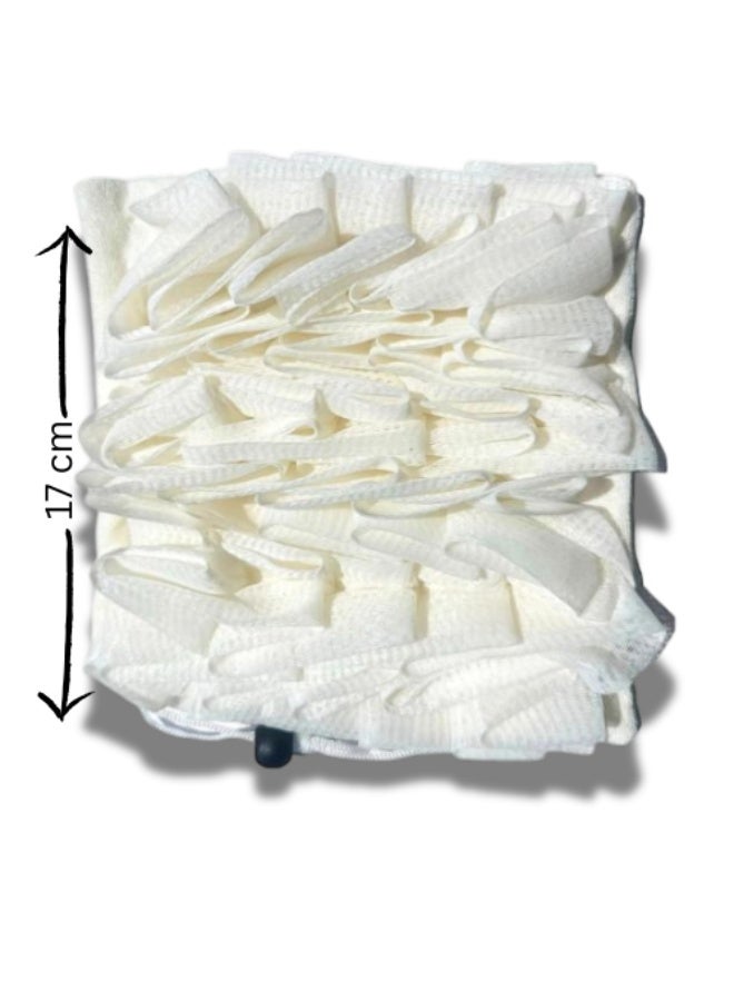 Dual-Sided, Ultra-Soft and Non-Scratch Bath Loofah for Daily Gentle Cleansing and Lathering, Gentle Exfoliating for Sensitive Skin - Image 3