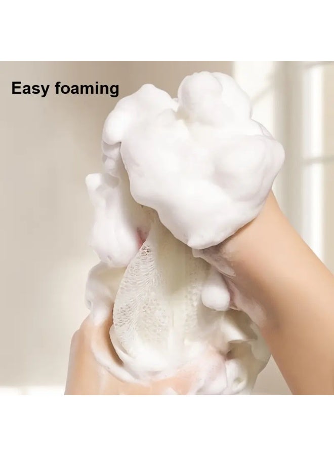 Dual-Sided, Ultra-Soft and Non-Scratch Bath Loofah for Daily Gentle Cleansing and Lathering, Gentle Exfoliating for Sensitive Skin - Image 5