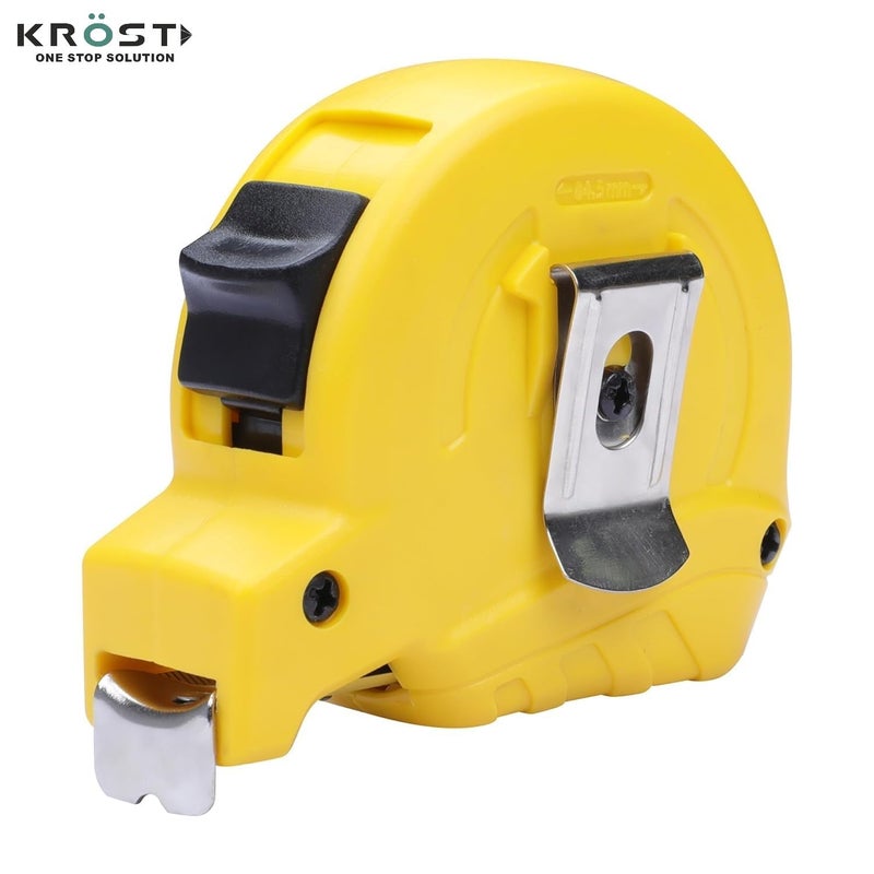 KROST KROST 5 Meter Plastic Short Measuring Tape for Home DIY Professional Industrial Use YELLOW BLACK 10pc  - Image 3