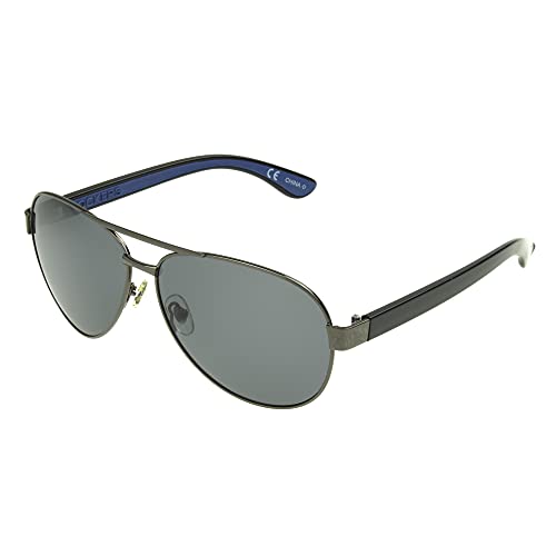 Dockers Men's Bo Sunglasses Polarized Aviator, Gunmetal, 54mm - Image 1