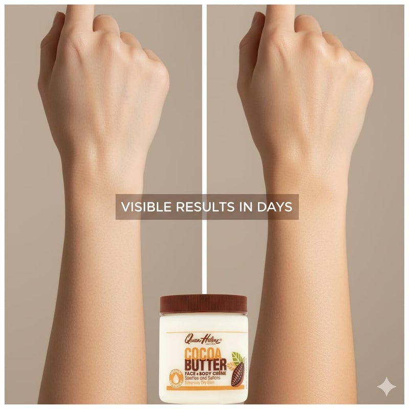 Queen Helene Cocoa Butter Creme â€“ Deep Hydrating Cocoa Butter Formula for Smooth Radiant Skin | 15 oz Jar | 3 Pack - Image 4