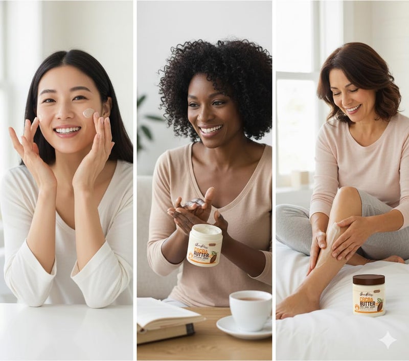 Queen Helene Cocoa Butter Creme â€“ Deep Hydrating Cocoa Butter Formula for Smooth Radiant Skin | 15 oz Jar | 3 Pack - Image 3