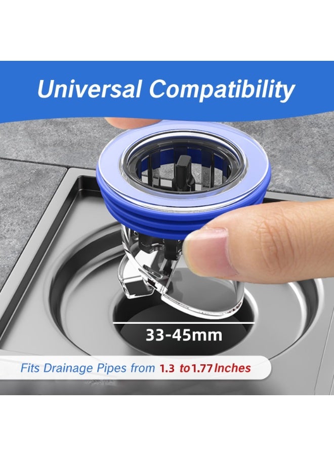 RTYY 2pcs Odor Proof Floor Drain, Shower Drain Plus, Anti-Odor, Prevent Backflow, Floor Drain backflow Preventer, Shower Plug, Magnetic One-Way Drain Valve, Prevent Odor Dispersion in Bathrooms, and Kitchens(Fit 1.3''-1.77'' Caliber) - Image 4