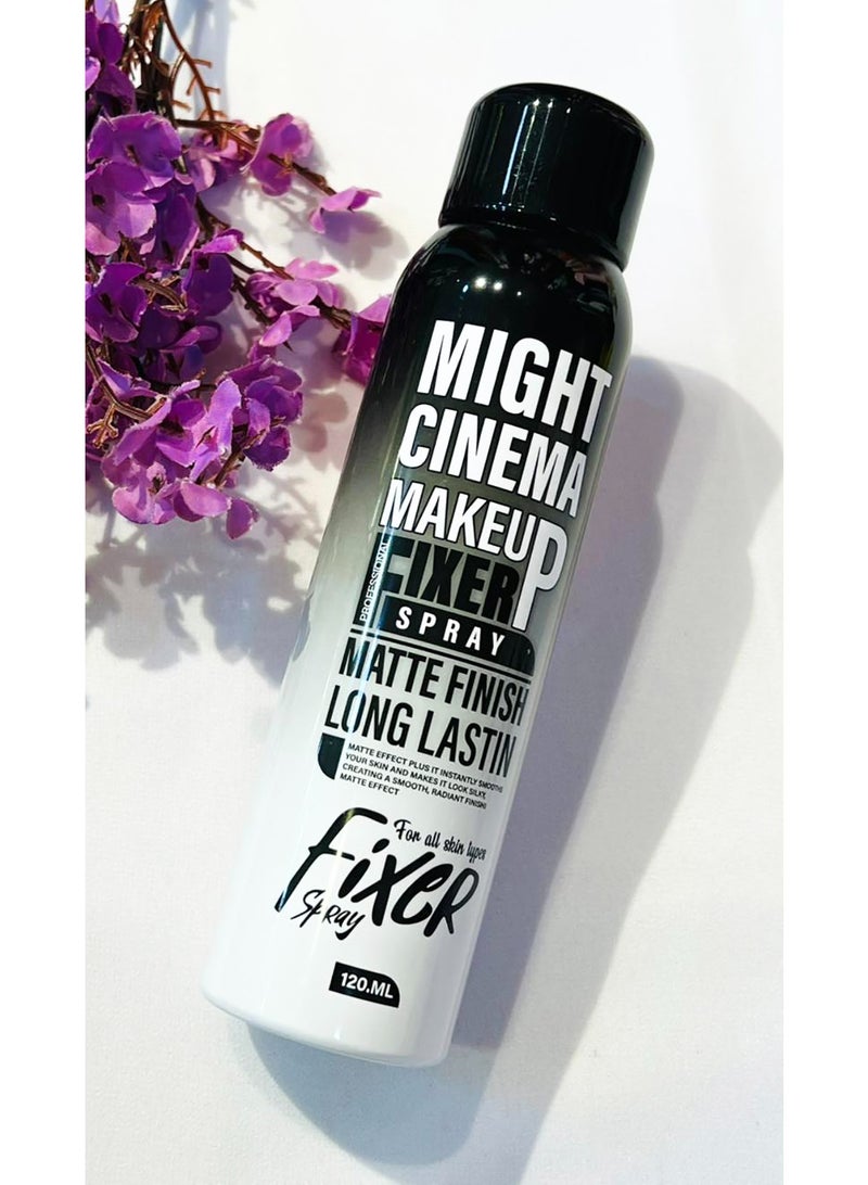 Might Cinema Makeu fixer spray Matte Finish Long Lastin from might Cinema-1363- Black package - Image 1