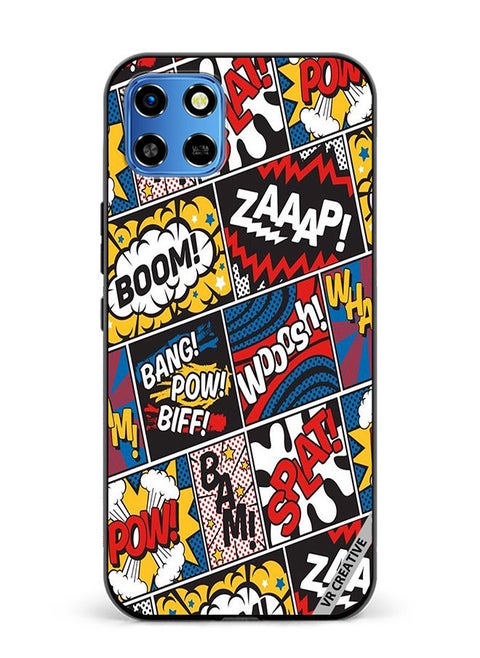 Protective Case Cover For Infinix Smart 6 HD Pop Art Design Multicolour