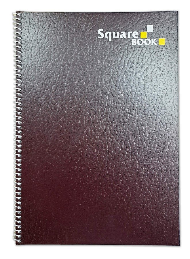 LRS Square Grid Spiral Notebook A4 Size (29.7 x 21 cm) - 50 Sheets- 100 Pages - 75 GSM Smooth Paper- Pack of 2 - Image 1