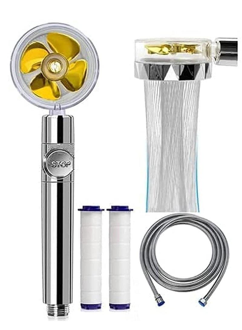 Arabest Swivel hand shower head High pressure showerhead with filter and hose - Image 1