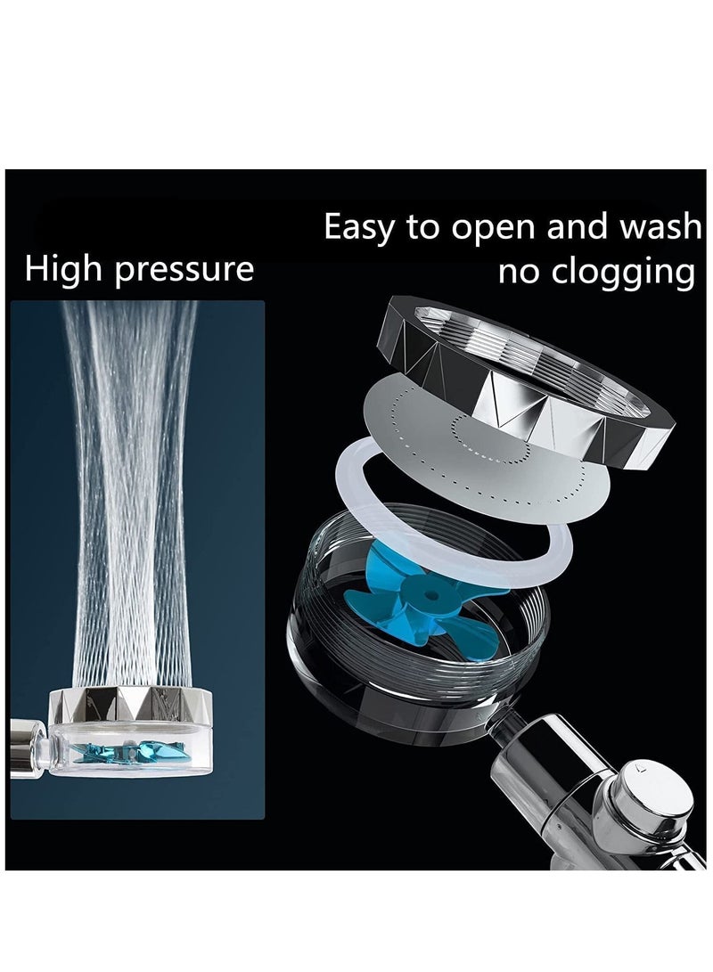 Arabest Swivel hand shower head High pressure showerhead with filter and hose - Image 3