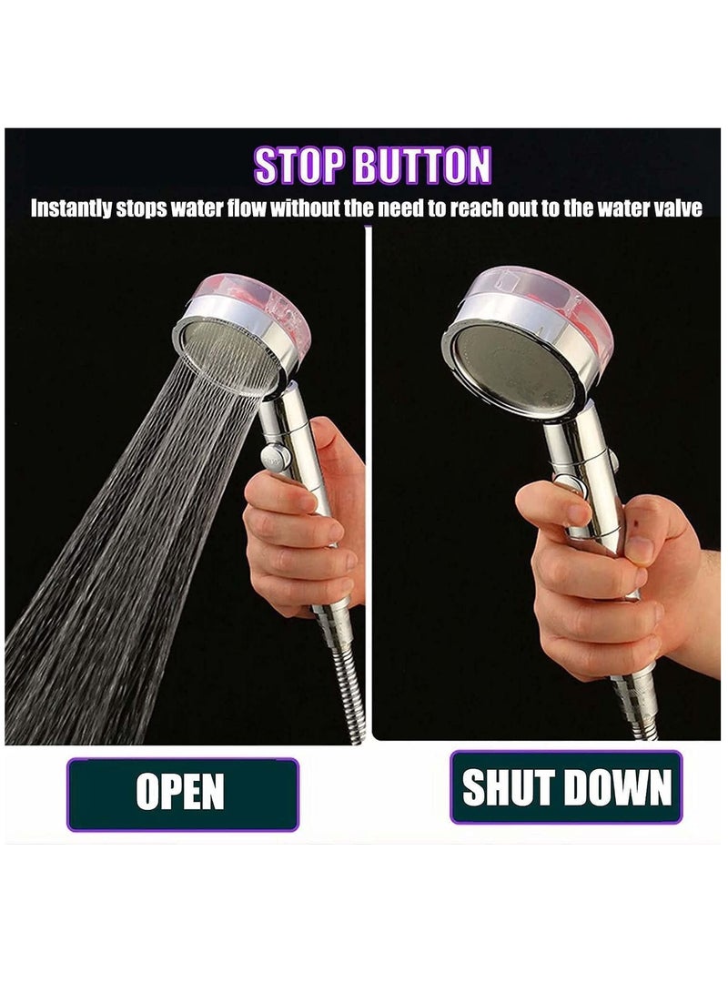 Arabest Swivel hand shower head High pressure showerhead with filter and hose - Image 4