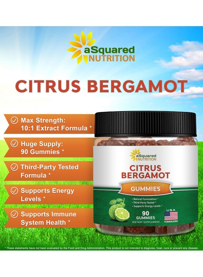 aSquared Nutrition Citrus Bergamot Gummies - Citrus Bergamot Extract Supplement 500mg Per Serving - Pure Gummy Alternative to Capsules & Pills - Image 2