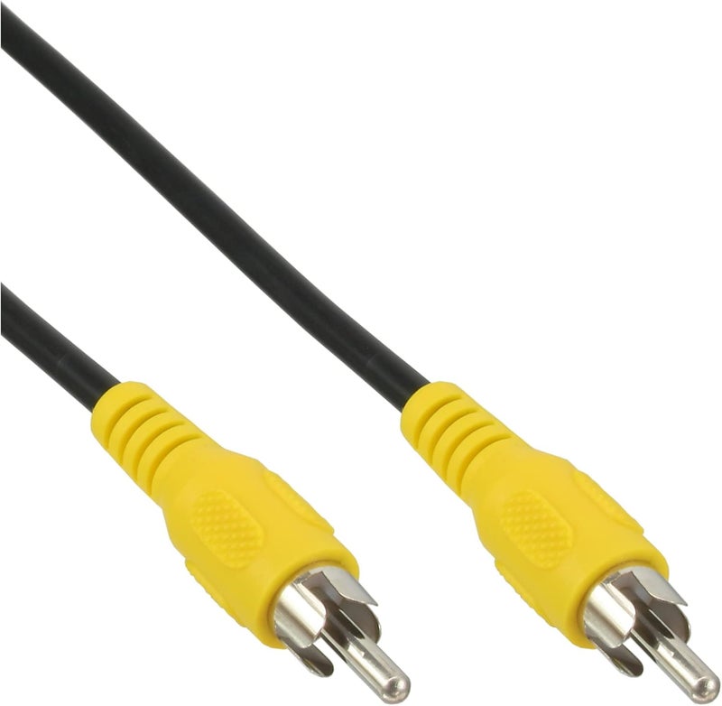 إن لاين كابل RCA 89937B، فيديو، 1x ذكر RCA/ذكر، لون الموصل أصفر، 0.5 متر - Image 1