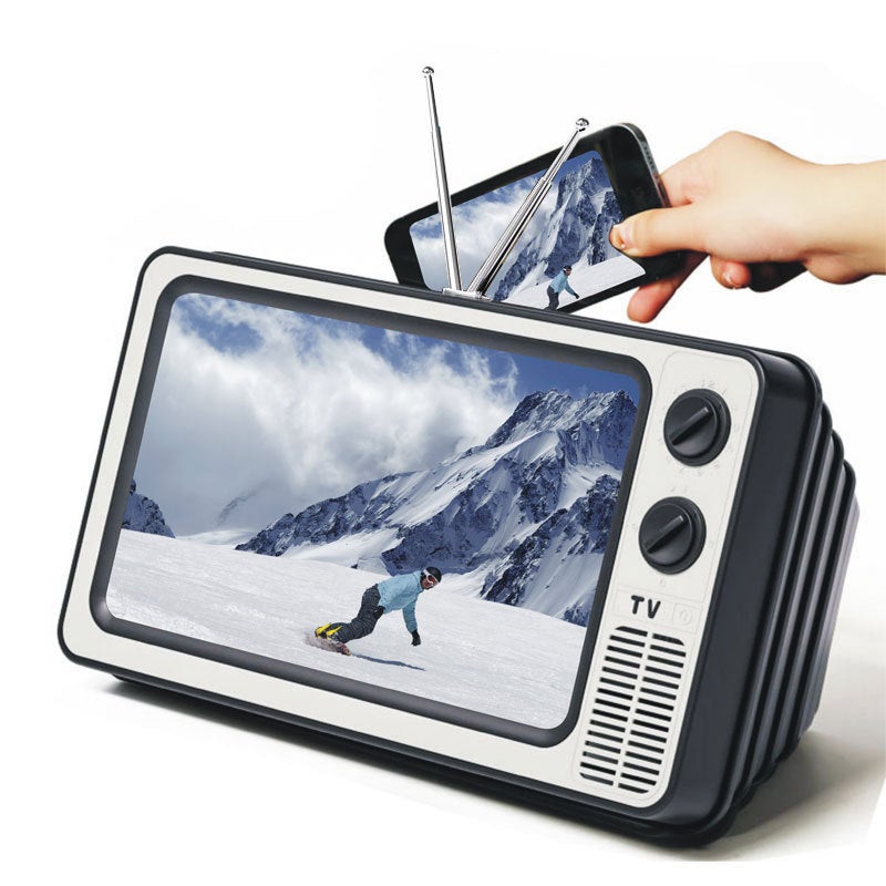 New Mobile Phone Screen Amplifier 12 Inch Mobile Phone Amplifier Screen Retractable Retro Tv Tv Full Screen Super Clear - Image 3