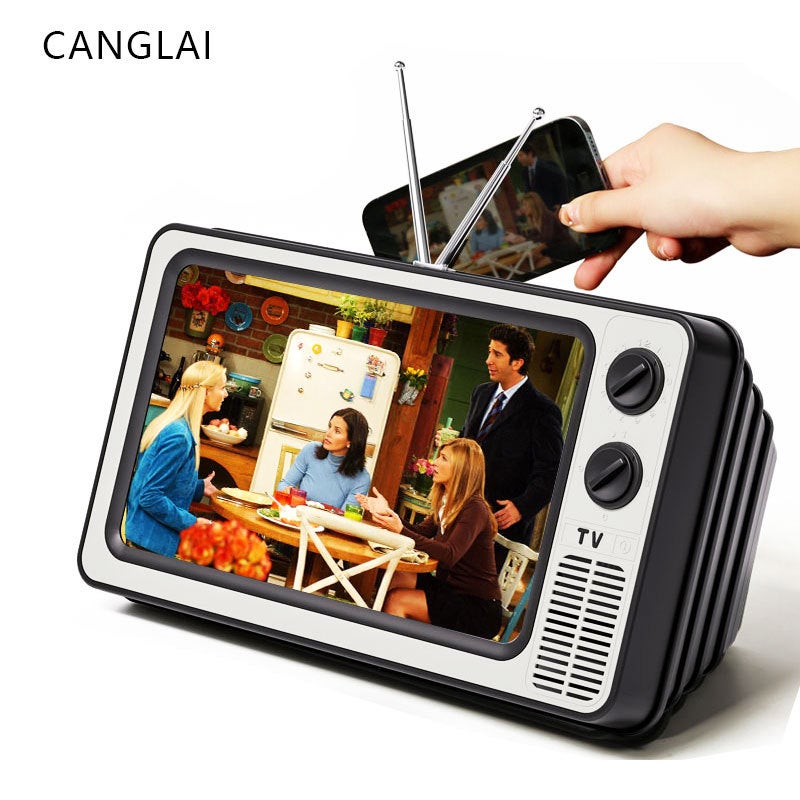 New Mobile Phone Screen Amplifier 12 Inch Mobile Phone Amplifier Screen Retractable Retro Tv Tv Full Screen Super Clear - Image 2