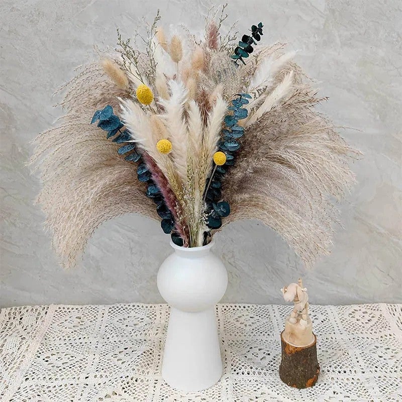 Handpicked Eco Eucalyptus Dried Flowers - Organic Rustic Wedding Bouquet & Christmas Home Decor - Budget-Friendly Dried Plants Arrangement - Image 3